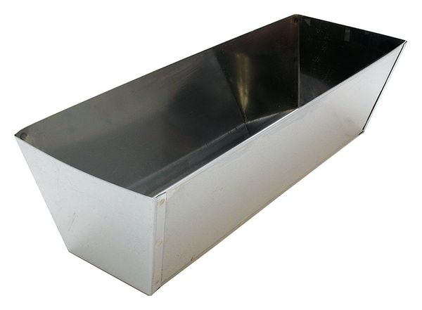 Mud Pan, 12in, Stainless Steel