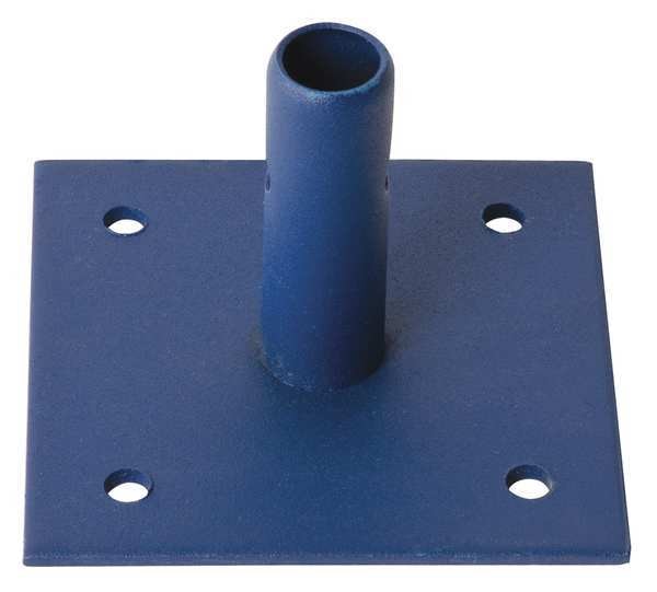 Base Plate, 6 in.L, Steel, 4-1/2 in.H