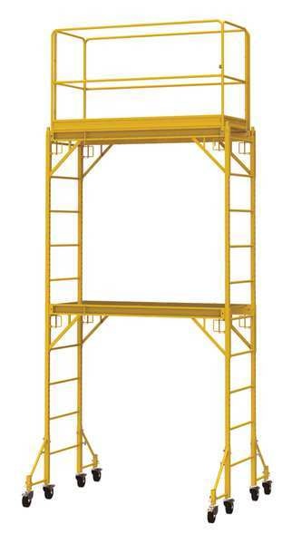 Scaffold Tower, Steel, 840 lb Load Capacity, 12 ft Platform Height