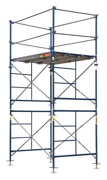 Scaffold Tower, Steel, 2,500 lb Load Capacity, 10 ft Platform Height