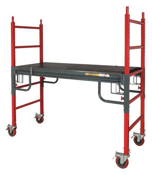 Portable Scaffold, Steel, 6 ft Platform Height