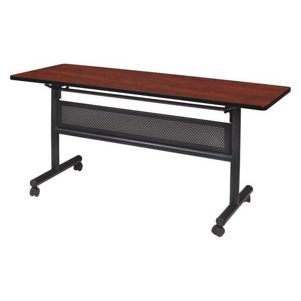 RectangleKobe Flip Top Tables, 60X24X29, Wood, MetalTop, Cherry