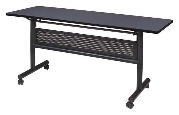 RectangleKobe Flip Top Tables, 48X24X29, Wood, MetalTop, Grey