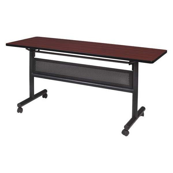 RectangleKobe Flip Top Tables, 48X24X29, Wood, MetalTop, Mahogany
