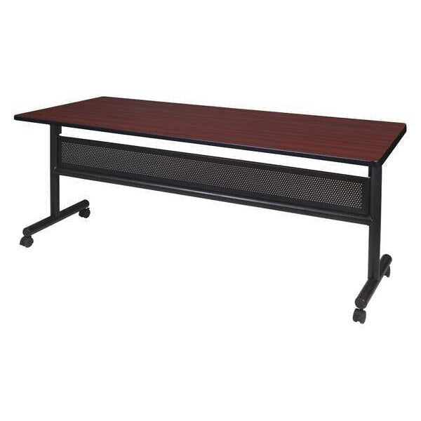 RectangleKobe Flip Top Tables, 72X24X29, Wood, MetalTop, Mahogany