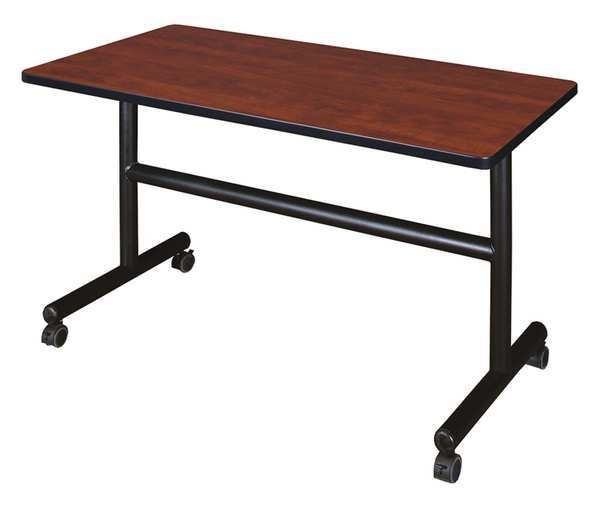 RectangleKobe Flip Top Tables, 48X24X29, Wood, MetalTop, Cherry