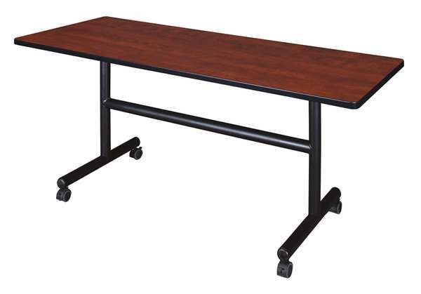 RectangleKobe Flip Top Tables, 60X24X29, Wood, MetalTop, Cherry
