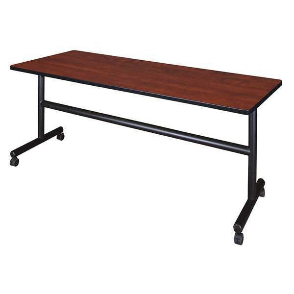 RectangleKobe Flip Top Tables, 72X24X29, Wood, MetalTop, Cherry