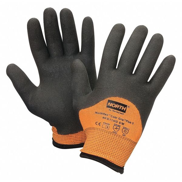 Cut Resistant Coated Gloves, 4 Cut Level, PVC, 2XL, 1 PR