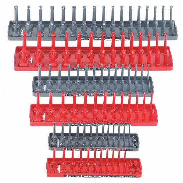 Socket Tray, 20-1/2 in. L, ABS Plastic