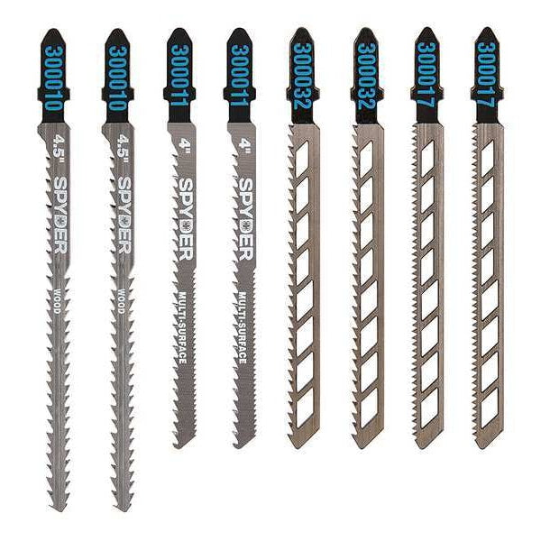 Jigsaw Blade Set, T-Shank, 4 to 4-1/2in. L