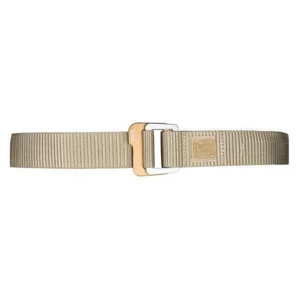Sandstone Ribbed Weave Nylon Webbing (Belt), Aluminum Anodized (Buckle) Double Buckle, Xl