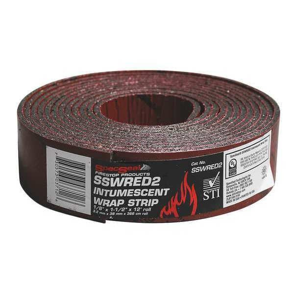 Red Wrap Strip 1 1/2 In X 1/4 In X 12 Ft