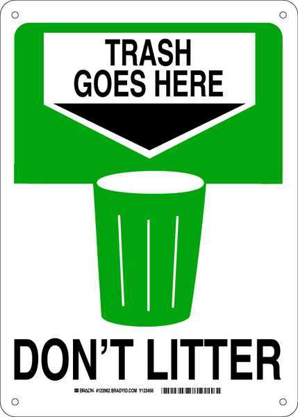 Facility Sign, Alum, 14 X10 