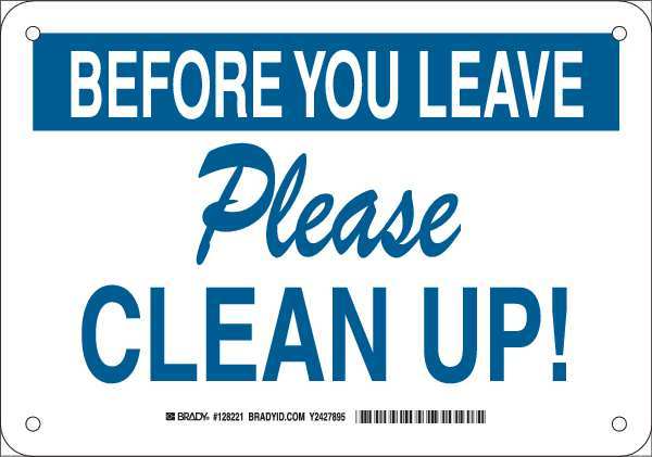 Facility Sign, Plastic, 7X10