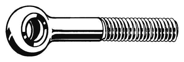 Eye Bolt M12-1.75, 12 mm ID, Steel, Plain, 10 PK