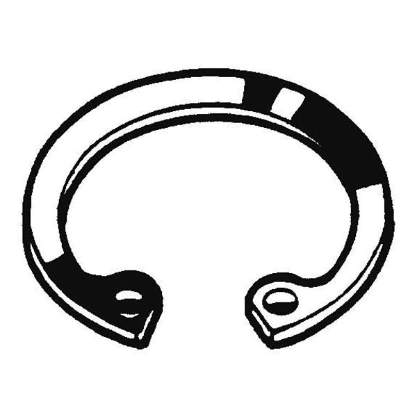 Internal Retaining Ring, Steel, Plain Finish, 180 mm Bore Dia.