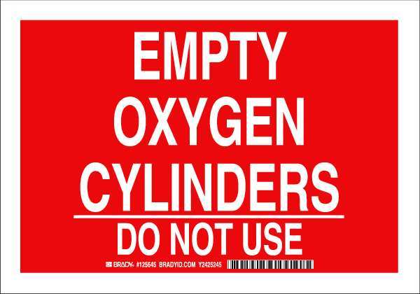 Chemical Sign, 7 in H, 10 in W, Polyester, Rectangle, English, 125645