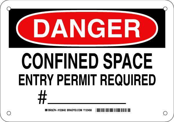 DANGER SIGN 7X10, 123642