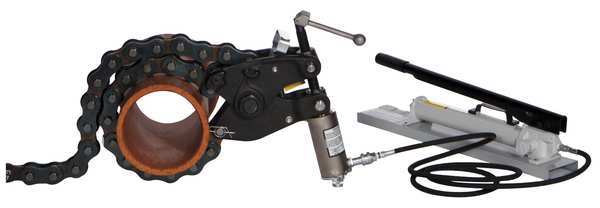 Hydraulic Pipe Cutter, 6 to 20 in Cap