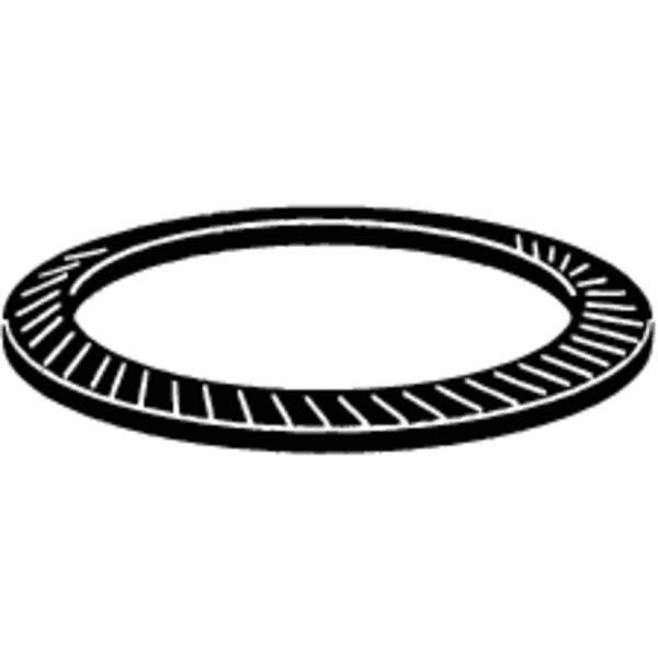 Disc Spring, 1.0mm Thick, Steel, PK100