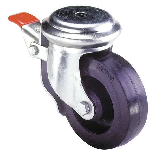 Kingpin Swivel Caster, Phenolic, 4 in., 495 lb.