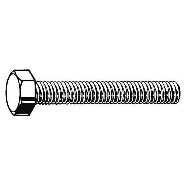 Class 8.8, M6-1.00 Hex Head Cap Screw, Zinc & Yellow Plated Steel, 60 mm L, 100 PK