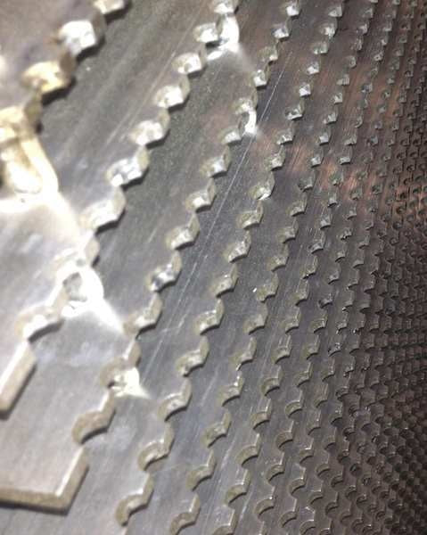 Swaged Grating, Serrated, 36in.Wx1.25in.H