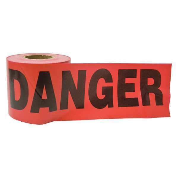 Red Danger Barricade Tape 3IN X 300FT