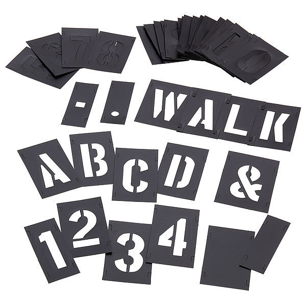 Stencil Set 2IN 46 Pieces Interlocking