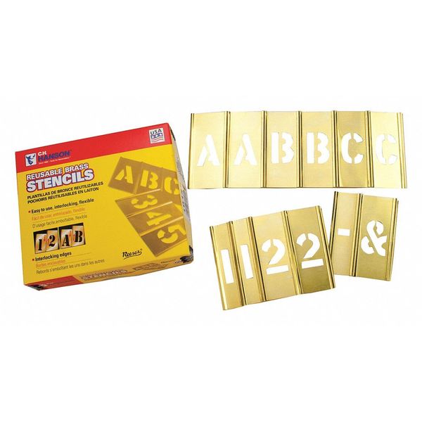 Interlocking, Brass Stencil Set, 1