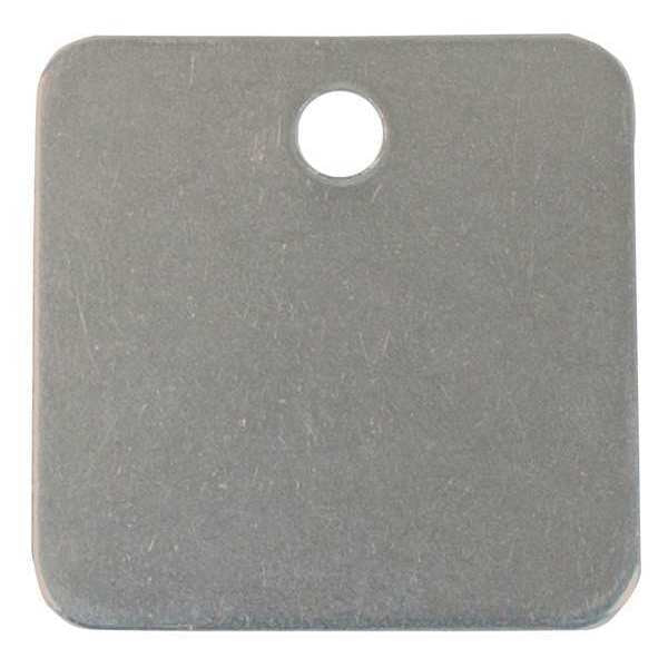 2 Square Aluminum Tags, PK100