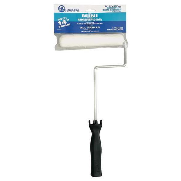 Mini Paint Roller Frame, Plastic Handle, 6-1/2