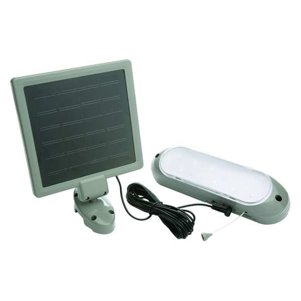 LEDSecurityLight-Solar, Blk, 45.6 lm, 6500K