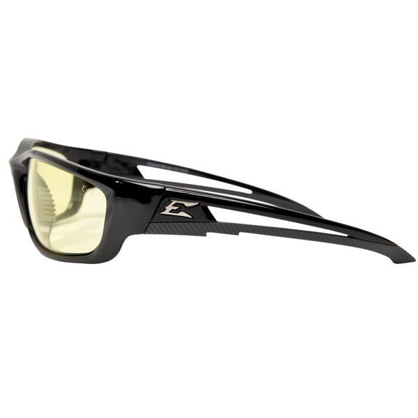 Safety Glasses, Wraparound Yellow Polycarbonate Lens, Anti-Fog, Scratch-Resistant