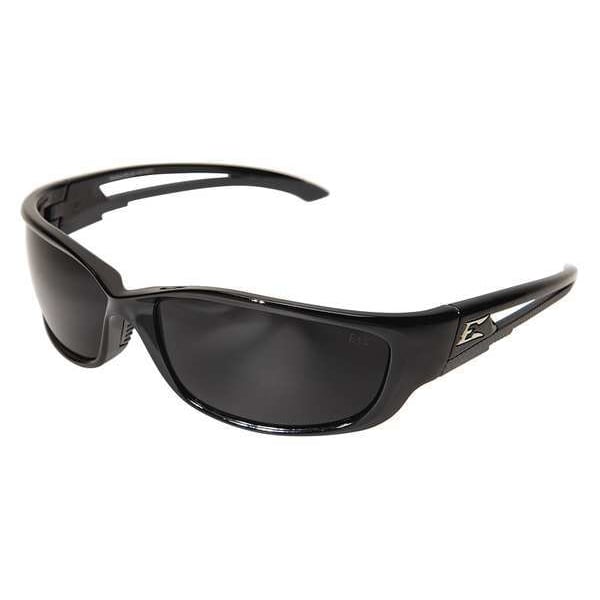 Safety Glasses, Wraparound Smoke Polycarbonate Lens, Scratch-Resistant