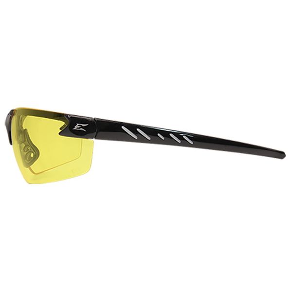 Safety Glasses, Wraparound Yellow Polycarbonate Lens, Anti-Fog, Scratch-Resistant