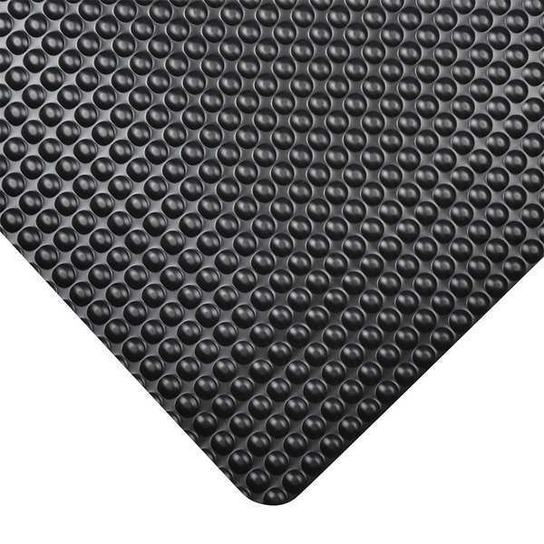Antifatigue Runner, Black, 12 ft. L x 3 ft. W, Vinyl Surface With Dense Closed PVC Foam Base