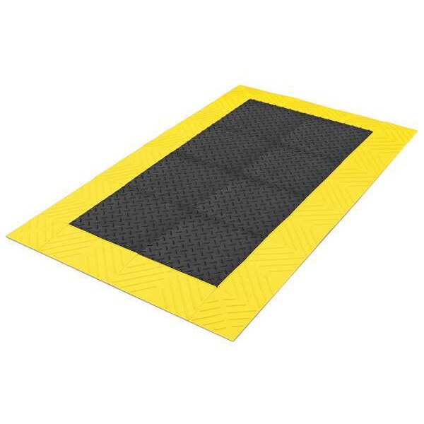 Antifatigue Mat, Black/Yellow, 60