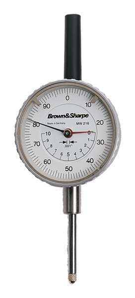 Dial Indicator, 0 to 1 In, 0-100