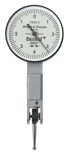 Dial Test Indicator, Vert, 0 to 0.030 In
