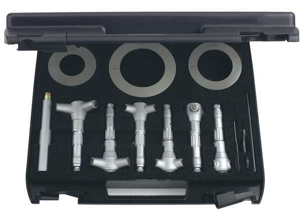 Inside Micrometer Set, 1.6 to 4.0 In