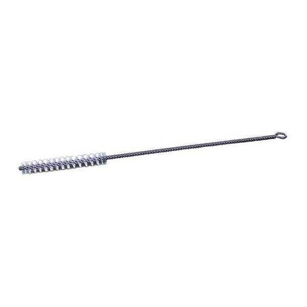 7/16 in W Maintenance Tube Brush, Soft, 7 in L Handle, 3 1/2 in L Brush, White, Steel