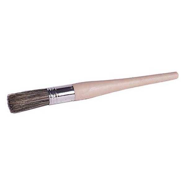 #4 Round Sash Paint Brush, Gray China Bristle, Foam Handle, 1