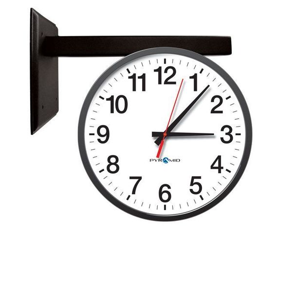 Dual Clock Wall Bracket, Analog/Digital