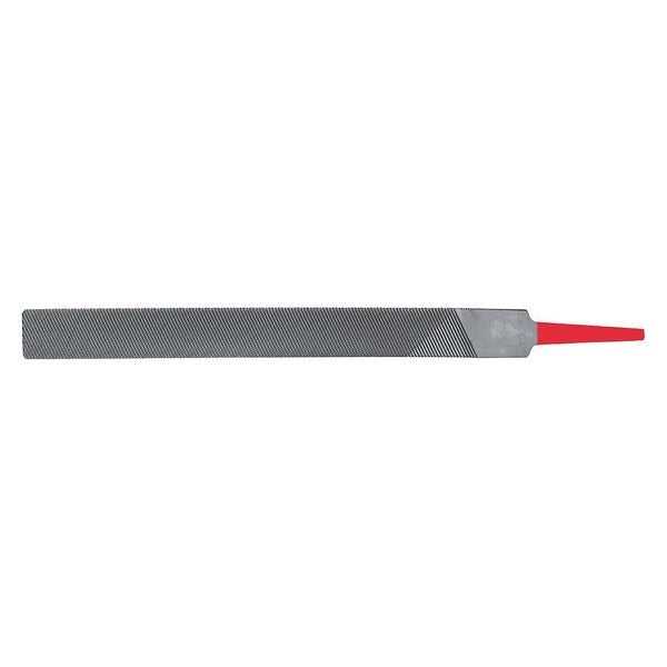 Half Round Aluminum File, 10inL, Nat.