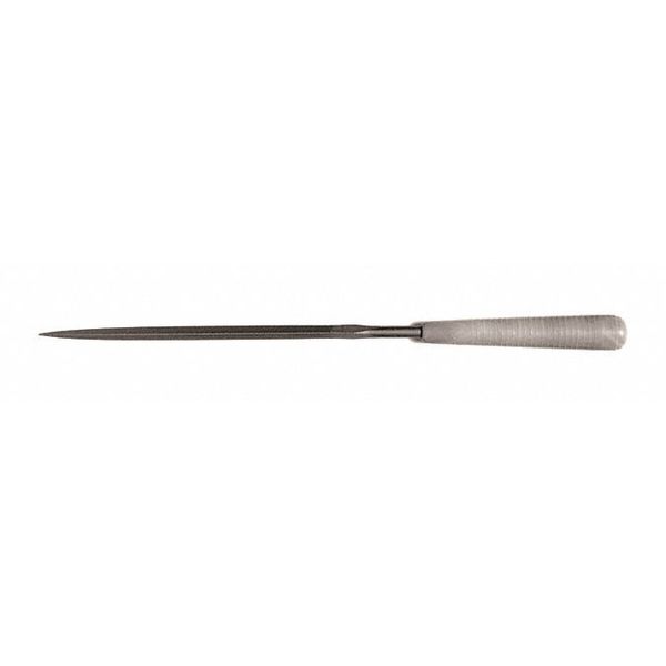 Rnd. Handle Needle File, #2, 6-1/4inL
