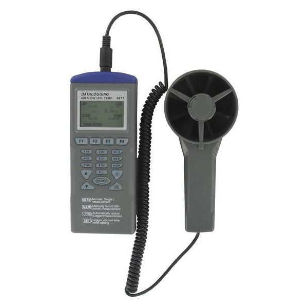 Anemometer, Rotating Vane, Gray