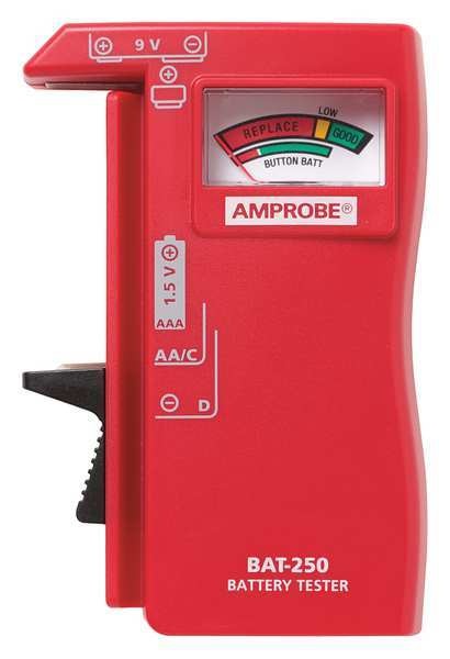 Battery Tester, Analog, 1.5 to 9V