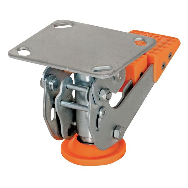 Floor Lck, Top Plate, 4-5/8 in H, 4 in Cstr
